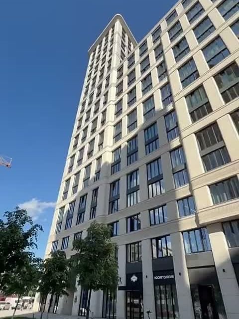 Высотное здание в районе Динамо, осмотр перед подъёмом груза